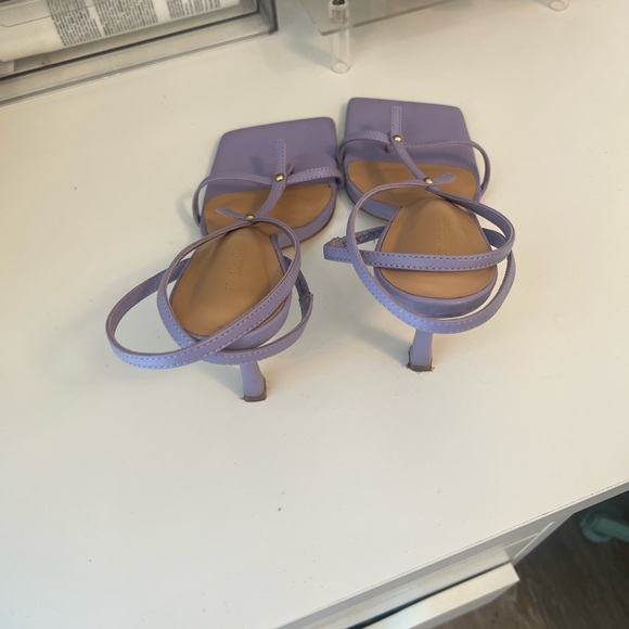 Tony Bianco Lavender Square Toe Strappy Heels | Size 8 | Minimal Sandals - Picture 12 of 17